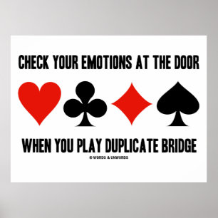 Karo deine Gefühle an der Tür spielen Duplikatbrüc Poster