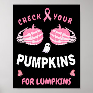Karo Deine Pumpkins für Lumpkins Skeleton Hand Hal Poster