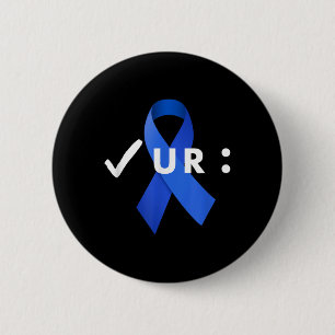 Karo deinen Kolon, Koloskopie. Colon Cancer Awar Button