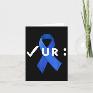 Karo deinen Kolon, Koloskopie. Colon Cancer Awar Karte