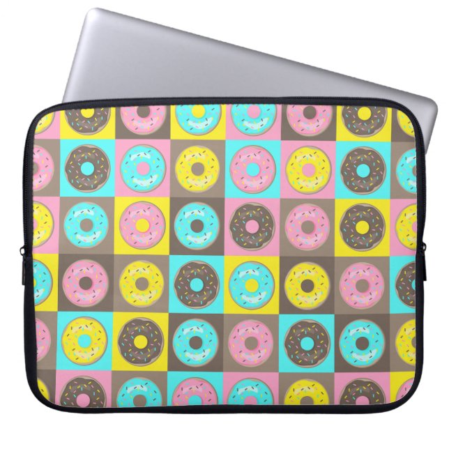 Karo die Donuts! Laptopschutzhülle (Vorderseite)