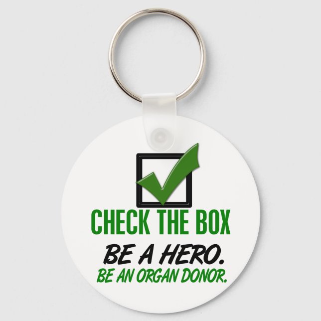 Karo Die Kiste ist ein Organspender 1 Schlüsselanhänger (Vorderseite)
