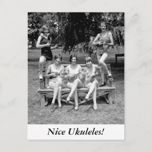 Karo die Ukuleles aus! - 1920 Postkarte
