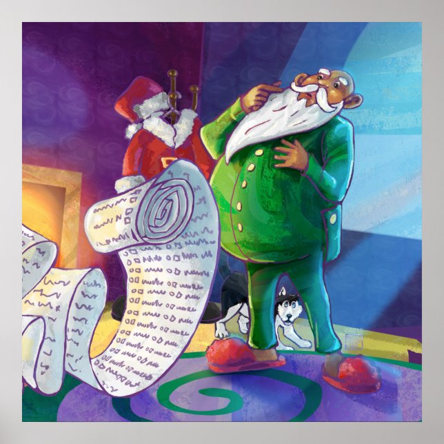 Karo es zweimal Santa Poster (Vorne)