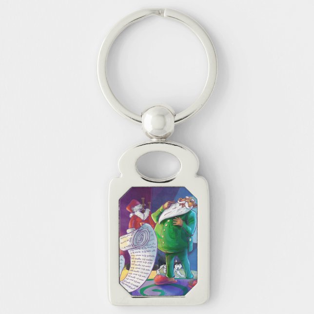 Karo es zweimal Santa Schlüsselanhänger (Vorderseite)