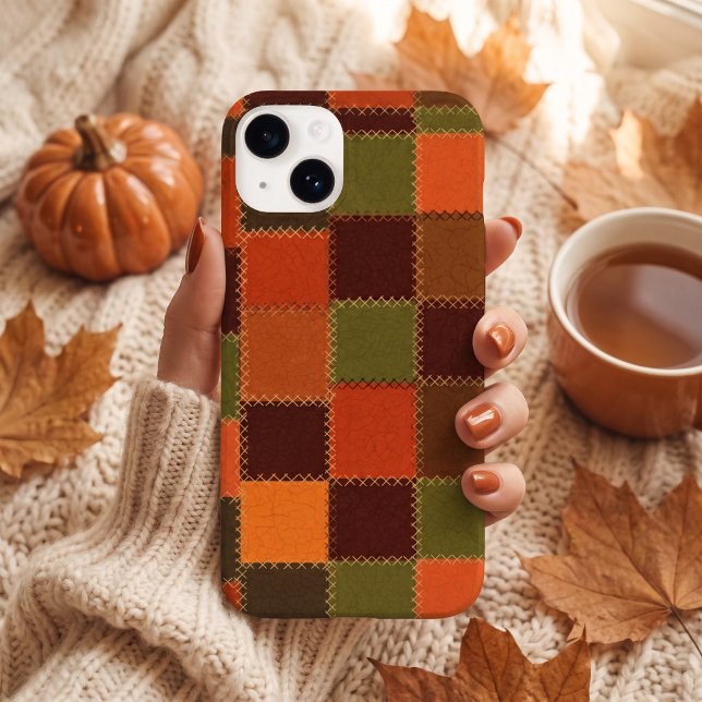 Karo-Faux-Patchwork Case-Mate iPhone Hülle (Von Creator hochgeladen)