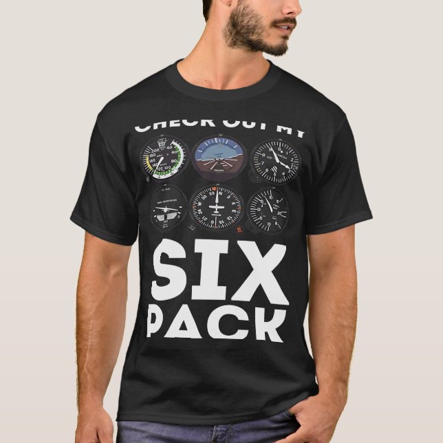 Karo für mein Six-Pack-Pilot T-Shirt (Vorderseite)