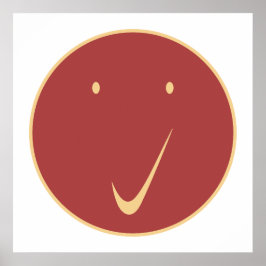 Karo Gesicht - Tick, Cr/Rot. Poster