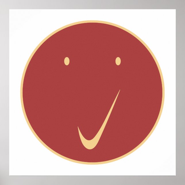 Karo Gesicht - Tick, Cr/Rot. Poster (Vorne)