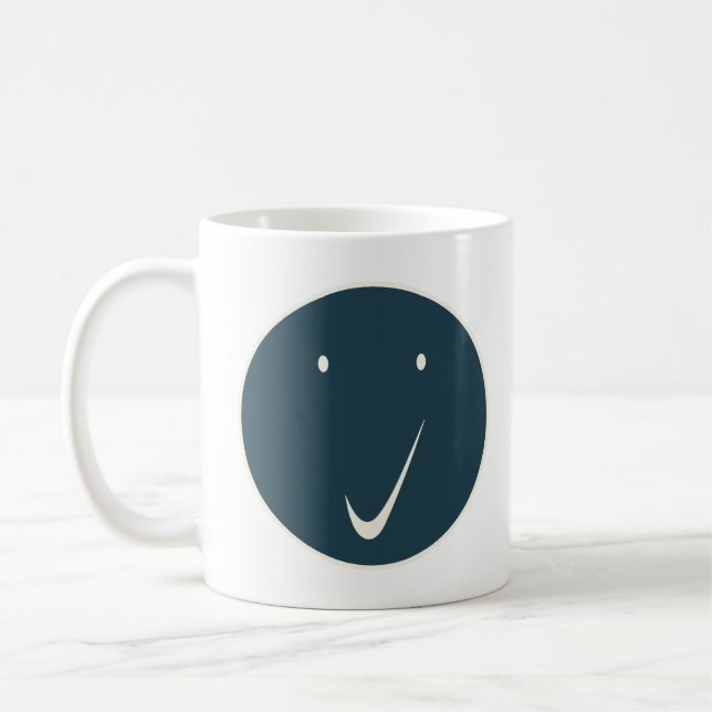 Karo Gesicht - Tick, DarkG/Wh. Kaffeetasse (Links)