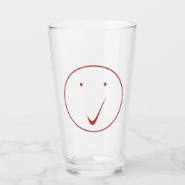 Karo Gesicht - Tick, Transp/Rot. Glas