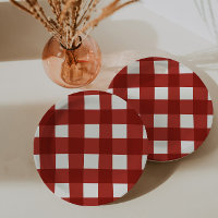 Karo Gingham Kirsch Mädchen Geburtstag