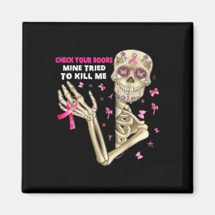 Karo Ihr Brustspass Skeletton Hand Brustkrebs Magnet