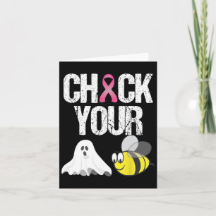 Karo Ihre Boo-Bienen Spaß Brustkrebs Halloween Gi Karte