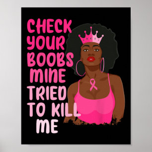 Karo Ihre Brust Mine versucht, mich zu töten Brust Poster