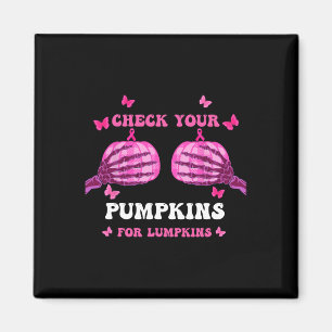Karo Ihre Pumpkins Brustkrebs Bewusstsein Halbe Magnet