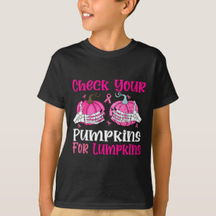 Karo Ihre Pumpkins Brustkrebs Bewusstsein Halbe T-Shirt