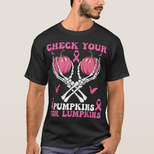 Karo Ihre Pumpkins Brustkrebs-Bewusstsein T-Shirt (Vorderseite)