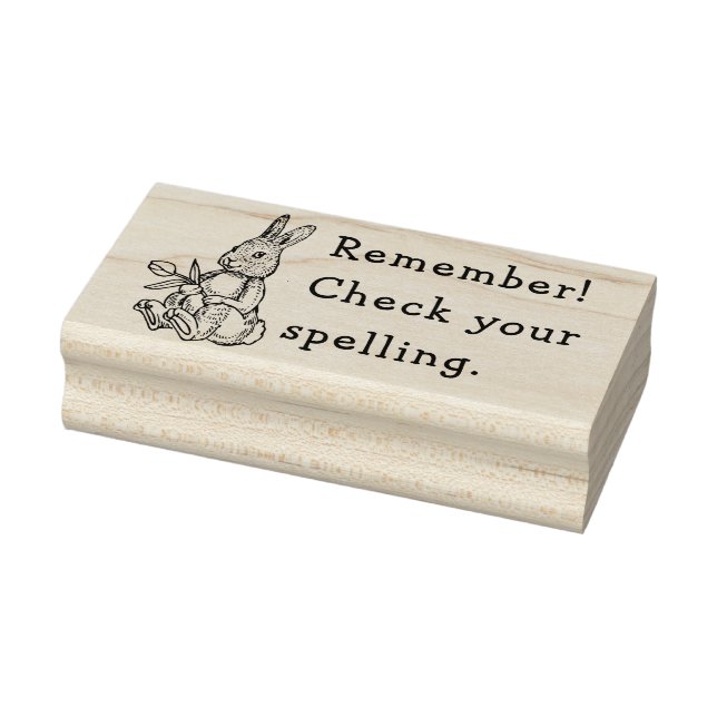 KARO IHRE SPELLING BENJI RABBIT RUBBER BRIEFMARKE GUMMISTEMPEL (Stempel)