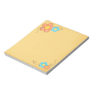 Karo in Blume Notizblock