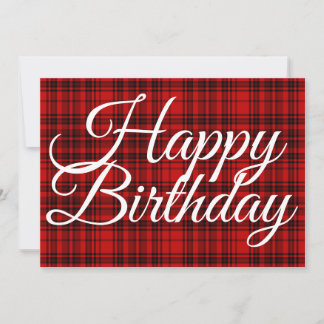Karo Karierte weiße Typografie Foto Geburtstag