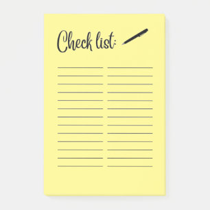 KARO-LISTE POST-IT KLEBEZETTEL