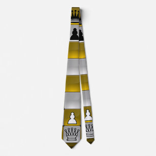 "Karo Mate Schach Game" Neck Tie Krawatte