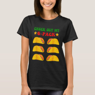 Karo mein 6-er-Paket mit Tacos für Cinco de Ma T-Shirt