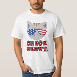 KARO MEOWT! American Sunglasses Cat Funny Pun T-Shirt