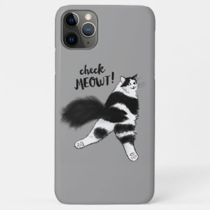 Karo Meowt - Funny Black and White Cat Sploot Case-Mate iPhone Hülle