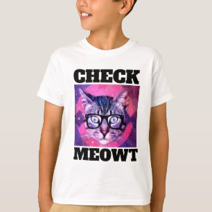 KARO MEOWT FUNNY CAT BOYS KIDS T - SHIRT