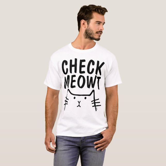 KARO MEOWT Funny Cat T - Shirt (Vorne ganz)