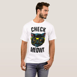 KARO MEOWT Funny Cat T - Shirt