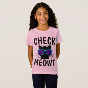 KARO MEOWT lustige Cat T - Shirt für Kinder