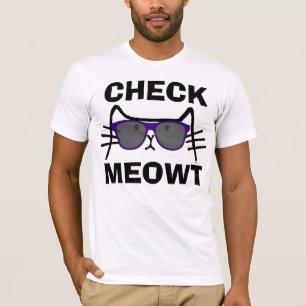 Karo MEOWT lustige Katzenklatsche T - Shirt T-Shir