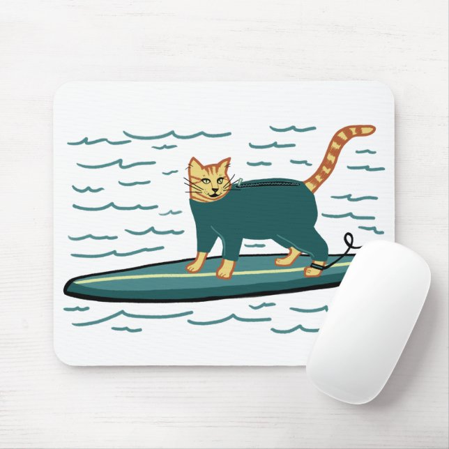 KARO MEOWT Surfkatze Mousepad (Mit Mouse)