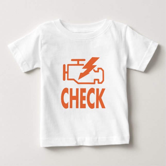 Karo-Motor Baby T-shirt (Vorderseite)