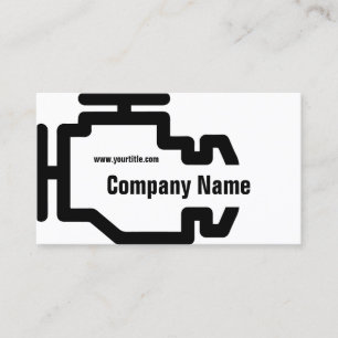 Karo Motor Service Schwarz-weiße Karte