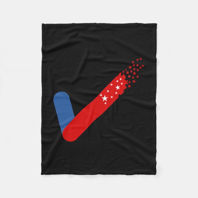 Karo Out America Erster 4. Juli Fleecedecke (Vorderseite)