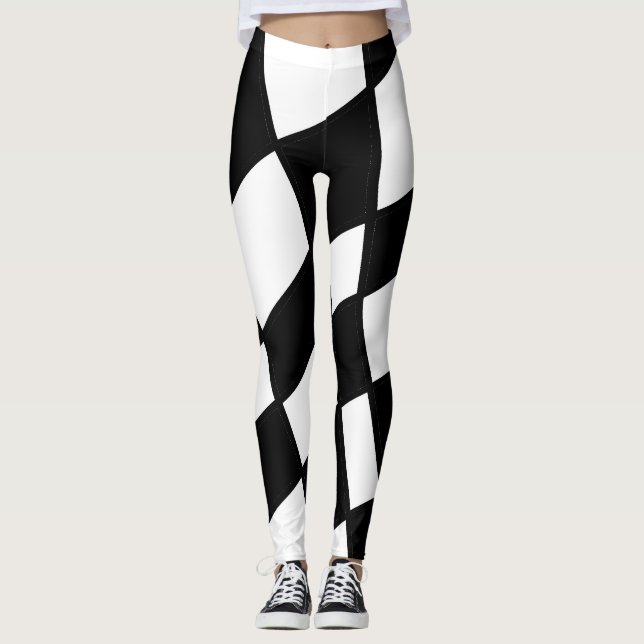 Karo Out Leggings (Vorderseite)