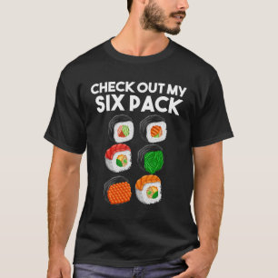 Karo-Out meines Six-Pack-Workout-Sushi-Spiels T-Shirt