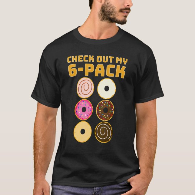 Karo Out My 6 Pack Abs von Donuts Gym & Workout T-Shirt (Vorderseite)