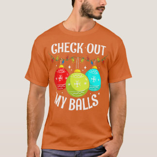 Karo Out My Balls Funny Dirty Christmas Joke Deko T-Shirt