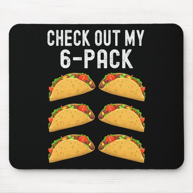 Karo Out My Six 6er Pack Taco Funny Cinco De Mayo Mousepad (Vorne)