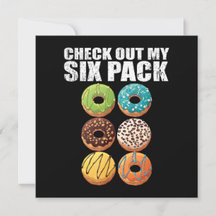Karo Out My Six Pack Donut Shirt - Funny Gym Shir Einladung