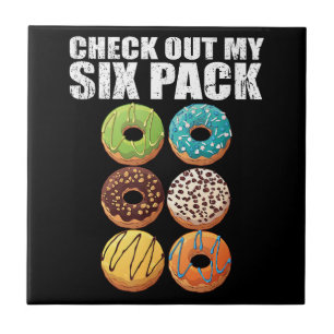 Karo Out My Six Pack Donut Shirt - Funny Gym Shir Fliese