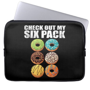 Karo Out My Six Pack Donut Shirt - Funny Gym Shir Laptopschutzhülle