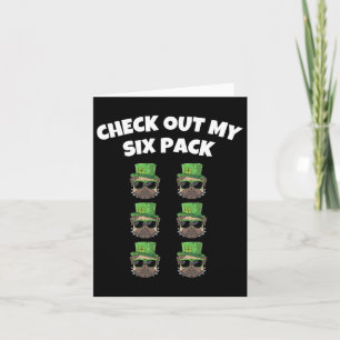 Karo Out My Six Pack St Patricks Day Gym Dog Sham Karte