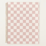 Karo Pale Beige Checked Pattern Checkerboard Planer<br><div class="desc">Schachbrett - Cremeweiß und blassbeige Schachbrett.</div>