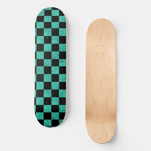 Karo Pattern Skateboard (Vorderseite)